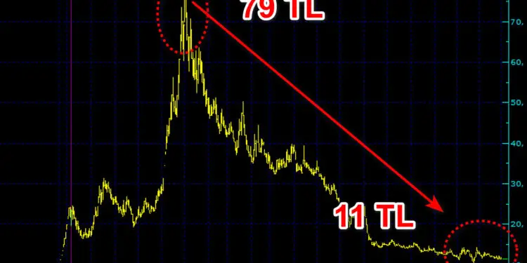 Yatırımcısını batıran hisse! 100 lirası olanın parası 14 liraya düştü