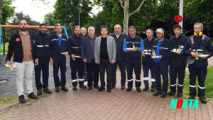 Başkan Erkan Aydın 1 Mayıs’ta emekçilerin yanında