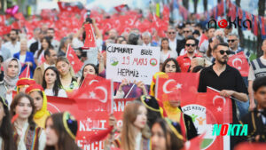 Bursa Osmangazi’de binlerce kişilik 19 Mayıs korteji