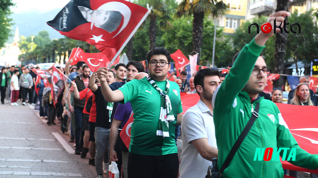 Bursa Osmangazi’de omuz omuza 19 Mayıs yürüyüşü