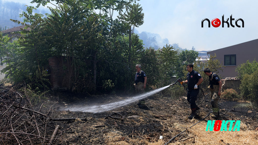 Başkan Aydın İsmetiye’deki yangın bölgesinde