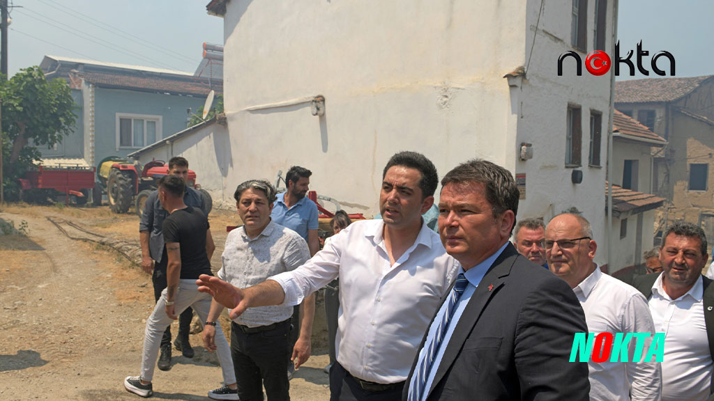 Başkan Aydın İsmetiye’deki yangın bölgesinde
