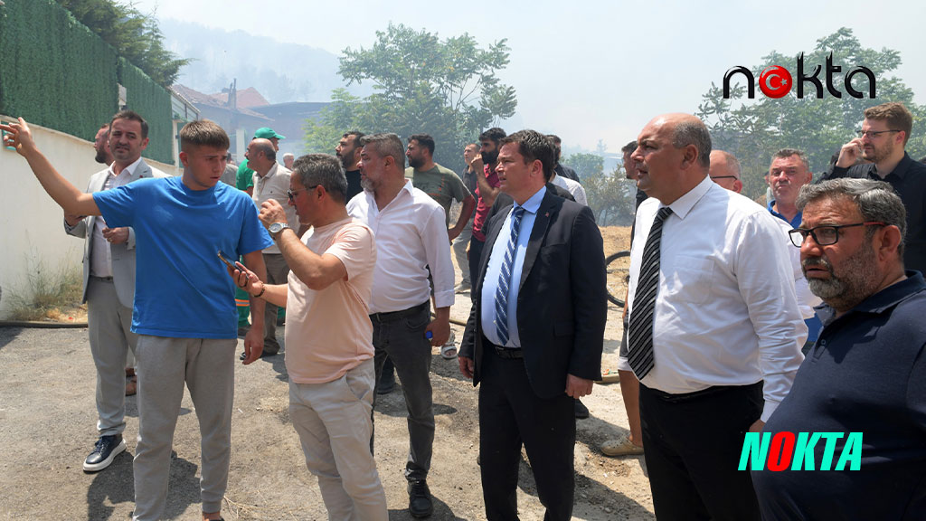 Başkan Aydın İsmetiye’deki yangın bölgesinde