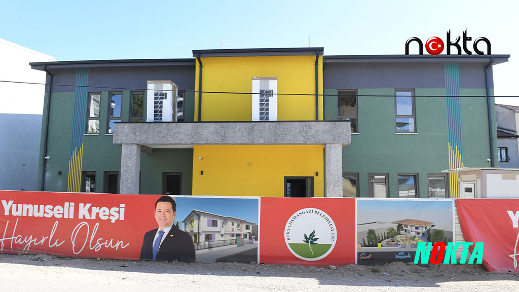 Başkan Erkan Aydın inşaatı devam eden kreşleri ziyaret etti