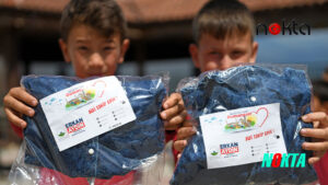 Bursa Osmangazili çocuklar bayram sevincini erken yaşadı