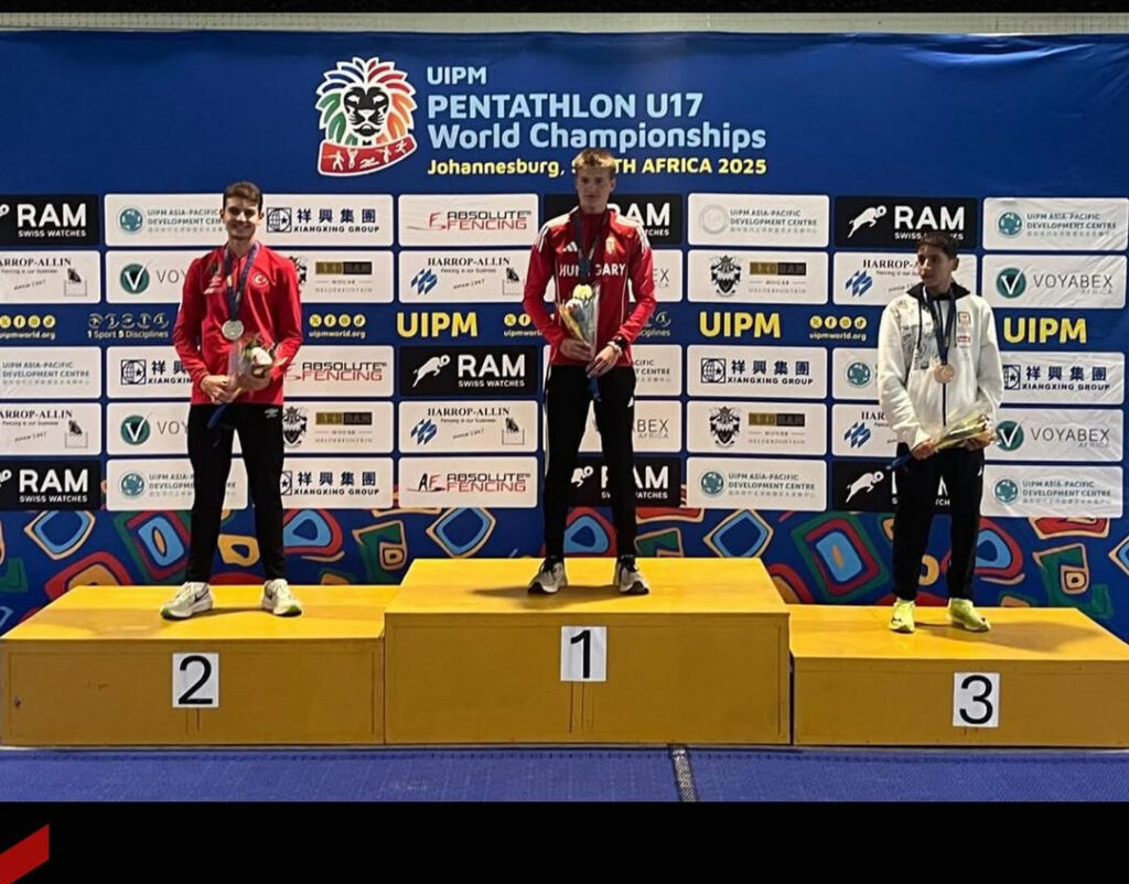 Bursa Osmangazili milli pentatlet Arda Meriç’ten dünya ikinciliği