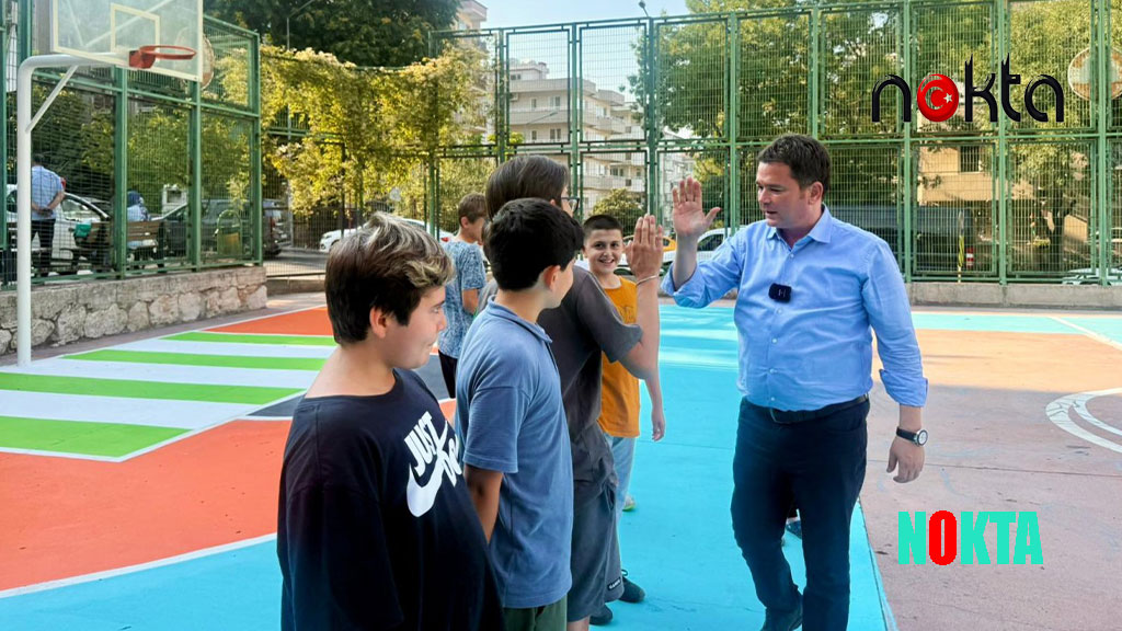 Basketbol sahaları liselilerin tasarımlarıyla güzelleşiyor