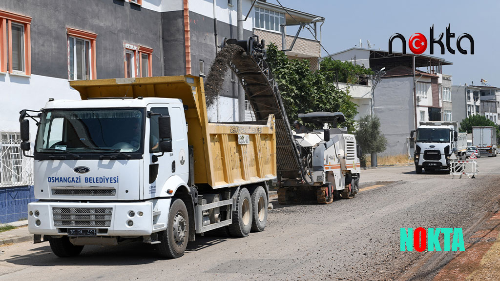 Bursa Osmangazi’de bir yol daha yenilendi