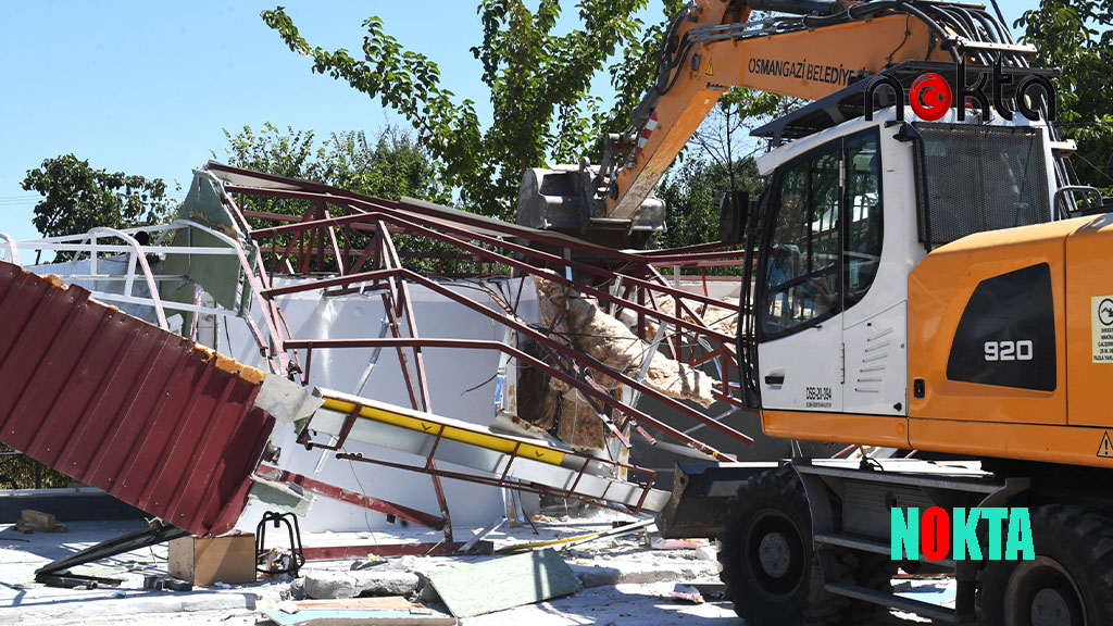 Osmangazi kaçak yapılardan temizleniyor