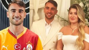 Galatasaray’ın yıldızı Yunus Akgün ve Tuğçe Alaca nişanlandı