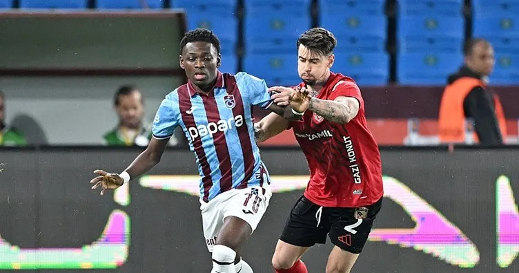 Trabzonspor, Gaziantep FK’ya takıldı! Akyazı’da puanlar paylaşıldı…