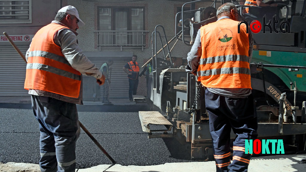 Osmangazi Belediyesi çalışıyor yollar güzelleşiyor