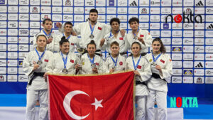 Osmangazi Belediyespor’un judocusu Avrupa kürsüsünde