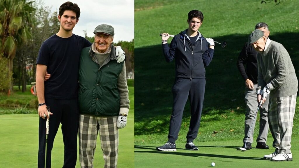 Dede-torun Koçların golf keyfi