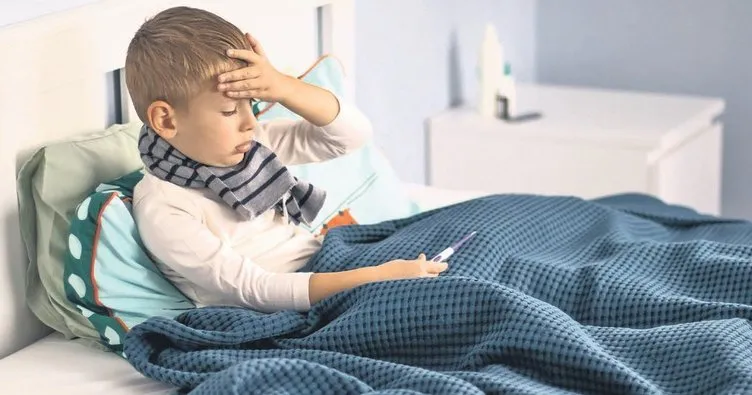 Hasta çocuğunuzu okula göndermeyin!