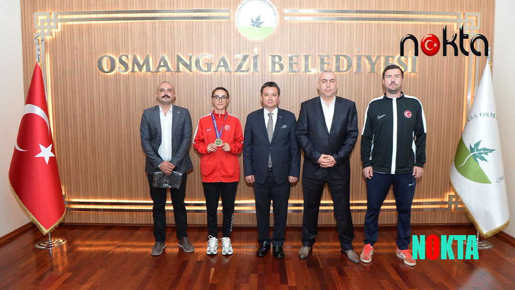 Başkan Erkan Aydın Bursa’nın Gururu Şampiyon Sporcuyu Ağırladı