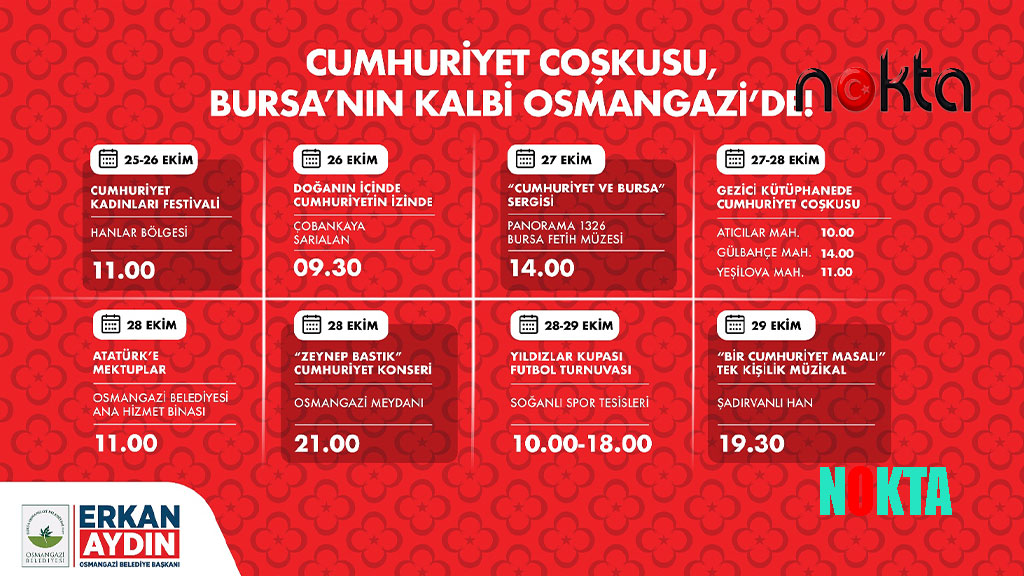 Osmangazi’de Cumhuriyet Heyecanı Yürekleri Saracak