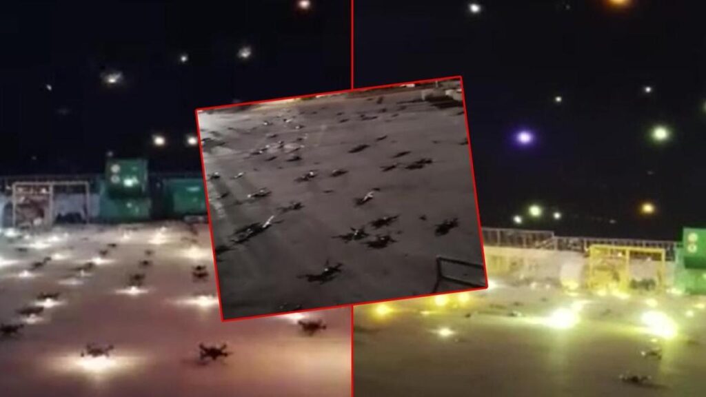 Yılbaşı gösterisi kabusa döndü! Karadağ’da drone yağmuru