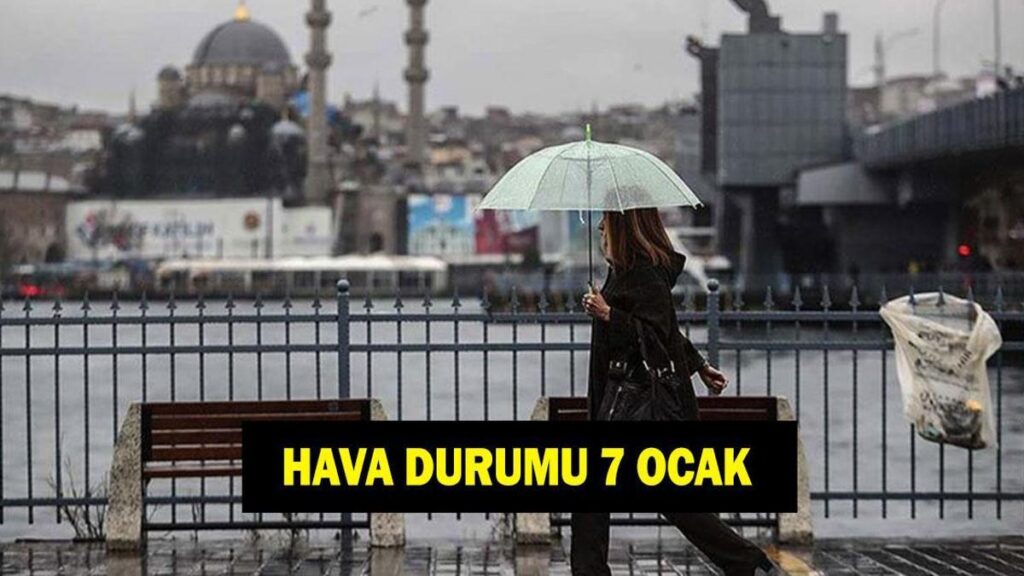 Yarın havalar nasıl olacak? 7 Ocak İstanbul Ankara ve İzmir hava durumu