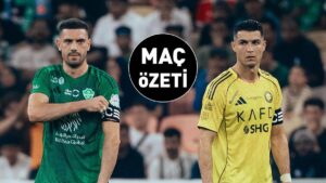 Merih Demiral golünü attı, Ronaldo’yu yıktı! Al Ahli, Al Nassr’ı mağlup etti…