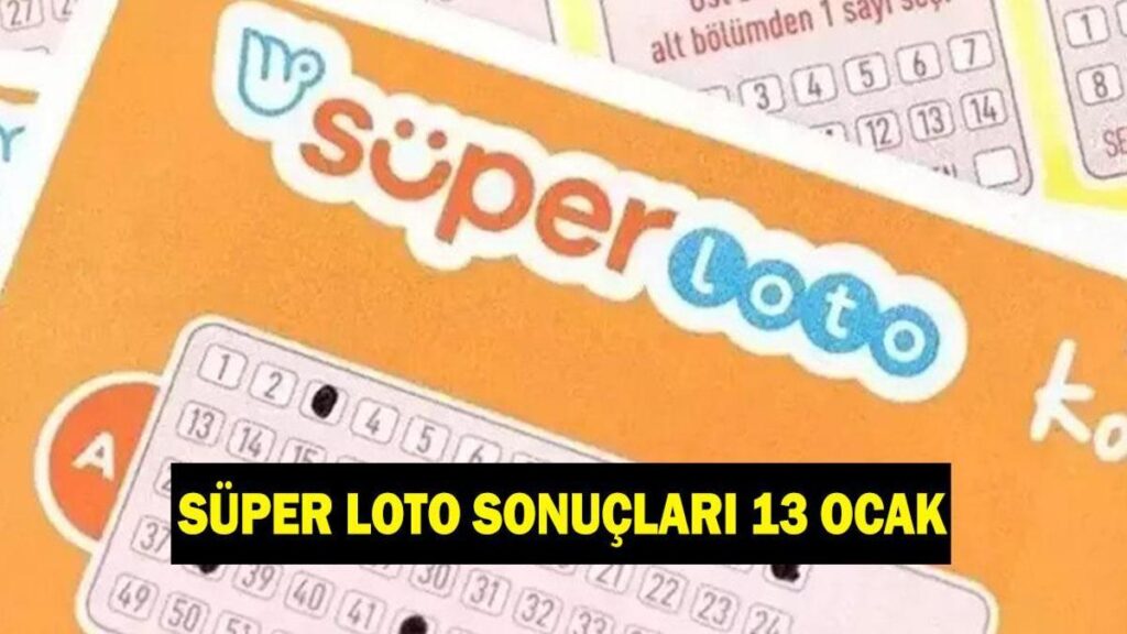 SÜPER LOTO SONUÇLARI 13 OCAK! Süper Loto’da şanslı rakamlar hangileri oldu? Süper Loto sonuç sorgulama ekranı